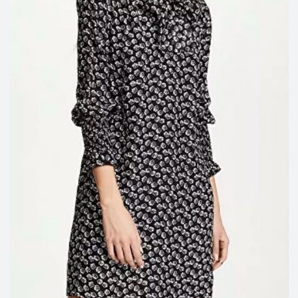 Rebecca Taylor Black and White Floral Dress